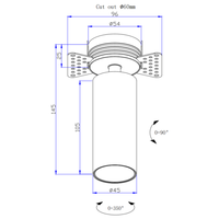 Spot LED encastré MR11 en aluminium 6000K, CCT réglable, CRI 90 élevé, ROHS CE, pour intérieur, bureau, salon