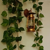 Rétro Antique Vintage rustique lanterne à huile kérosène lampe applique murale luminaire pour l'extérieur