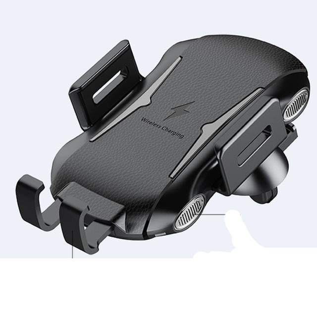 Wireless Car Charger 10W WPC-Certified Fast Charging Auto-Clamping Alignment Windshield Dashboard Air Vent Phone Holder