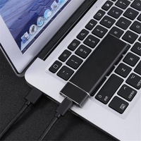 Dual Protocol SATA NVMe HDD Recinto Aleación de aluminio USB 3,0 Tipo C M.2 SSD Case 2TB Capacidad Externo NVMe HDD Box Computadoras