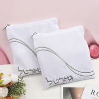 Broderie personnalisée impression velours tissu Tarot Poker emballage sac à fermeture éclair mode voyage ombre à paupières cosmétique velours sacs à fermeture éclair