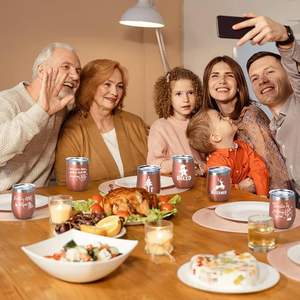 Ensemble de seau à vin en acier inoxydable père noël 4 cadeaux de noël <span class=keywords><strong>pour</strong></span> collègues soeurs et amis fête idées cadeaux de vacances - Product Image 3