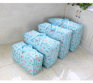 Sacs de rangement, sacs mobiles à fermeture éclair étanches pour vêtements, literie, couette, oreiller, fourre-tout à motif, grand sac de rangement - Product Image 6