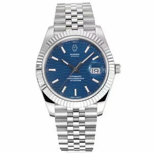 Montre de plongée mécanique de haute qualité personnalisée en acier inoxydable 904L, boîtier en saphir, mouvement 3235, automatique de luxe, résistante à l'eau 100 m - Product Image 5