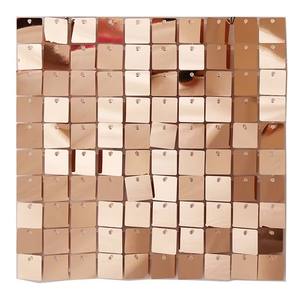 Cartelera de lentejuelas dinámica estilo hebilla de bloqueo cuadrado, puerta delantera, fondo de escenario de boda - Product Image 4