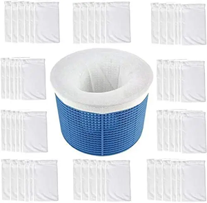 Chaussettes d'écumoire de piscine Nettoyeur de piscine enterrée et hors-sol élimine les débris et les feuilles avec des paniers de filtres - Product Image 2
