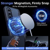Étui magnétique MOBOSI pour Z Fold5 avec protection d'écran de confidentialité, compatible, design mince intégral, protection de la charnière, en polycarbonate, compatible sans fil