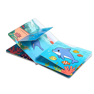 Impression de livres cartonnés professionnels <span class=keywords><strong>en</strong></span> usine, couverture personnalisée colorée, <span class=keywords><strong>livre</strong></span> cartonné pour enfants, <span class=keywords><strong>livre</strong></span> pop-up <span class=keywords><strong>3D</strong></span> pour bébés - Product Image 2