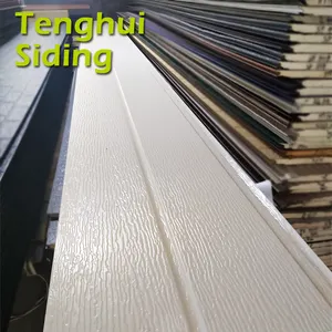 Feature Decorative Outdoor Siding Wooden Metal Foam Insulated Exterior Cladding Boards Wall Panels