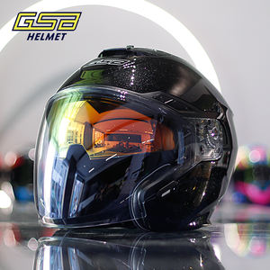 Gsb Unisex Nieuwe Abs 263 Halve Helm Met Driekwart Zonwering Voor Motorrijder - Product Image 4