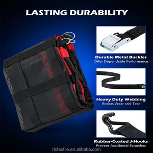 Bạt <span class=keywords><strong>PVC</strong></span> Bìa Nhiệm Vụ Nặng Nề Pickup Cargo Net An Toàn Lưới Cho Xe Tải Pickup Giường 6'x4.8 'Cho SUV ATV Giàn Khoan Dầu Hàng Hóa Giá - Product Image 5