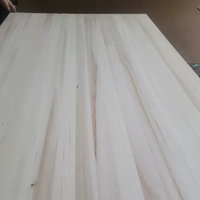 Panneau en peuplier naturel haute densité, assemblé par joint de languette, adapté à la production artisanale, matière première avec dimensions sélectionnables