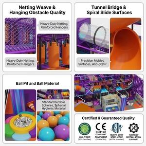 Equipo de Juegos Interior Comercial Directo de Fábrica, Temática Cyberpunk Disco, Red de Juegos, Gimnasio, Túnel Transparente, Tobogán en Espiral - Product Image 3