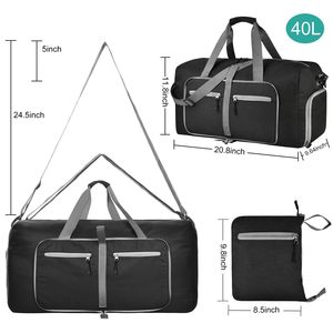 Tear-Resistant 600D Gym & Weekend Bag 40L/65L/85L/115L <b>Foldable</b> Travel Duffle Bag with <b>Shoe</b> Compartment - Product Image 2