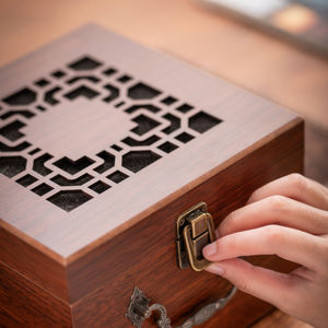 Деревянная полая Подарочная коробка для чайных чашек - Product Image 6