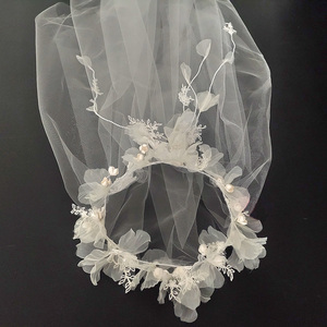 <span class=keywords><strong>Diosa</strong></span> fotografía cabeza velo novia boda pelo velos novia elegante flor corona con velos - Product Image 1