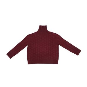 Jersey informal personalizado de OEM para mujer, cuello alto holgado, ligero, transpirable, manga larga, tejido de punto de lana y Cachemira para - Product Image 6