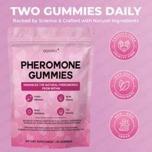 LDJ Custom ized Pheromon Gummies Slippery Elm Kräuter extrakt für Erwachsene Frauen Hormonal Balance Energy Boost Enhanced - Product Image 5