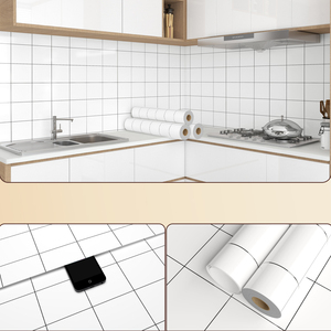Pegatinas Geométricas Modernas Autoadhesivas de PVC Impermeables e Ignífugas para Cocina, Sala de Estar y Paredes del Hogar 2025 - Product Image 3