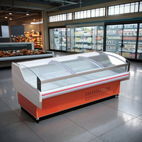 2.5m Affichage Commercial Viande Réfrigérateur Vitrine De Viande Réfrigérateur Poulet Viande Affichage Réfrigérateur