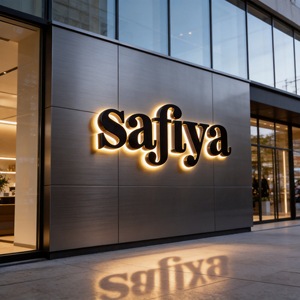 Letrero Luminoso para Puerta con Letras de Cristal y Metal Retroiluminadas con Luz LED, Utilizado para Iluminación Personalizada de Imágenes y Texto - Product Image 1