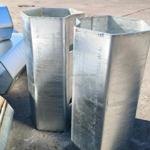 Blocs d'espacement hexagonaux en acier Q235 robustes et durables, composants de barrière anti-choc, <span class=keywords><strong>accessoires</strong></span> de garde-corps en W, support pour une protection élevée - Product Image 6