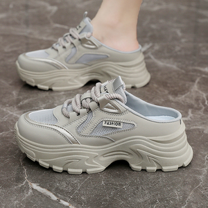 Sandales demi-ouvertes tendance pour femmes 2026, sportives, à lacets, antidérapantes, en maille respirante, fabriquées en Chine, printemps-été-automne - Product Image 2