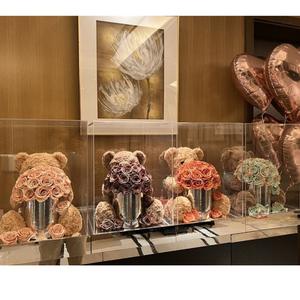 Urso de pelucia osos de peluche osos de peluches gigantes ours en peluche grand ours en peluche rose préservée - Product Image 5