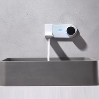 FEIDU Robinet de salle de bain mural à température constante à affichage de température intelligent moderne en laiton noyau de valve en céramique