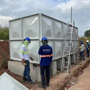 Manila Factory WRAS certification 100m3 GRP FRP material drinking Water storage Tank