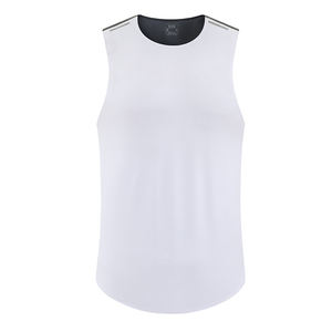 Débardeur de sport sans coutures pour homme, coupe ajustée, extensible, fin, séchage rapide, idéal pour la course et le fitness estival - Product Image 4
