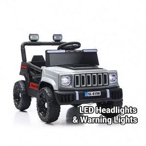 TOYSRUNNER Kids Electric Ride-On Car 4-<b>Wheel</b> Double Drive 6V4Ah Motors Early Learning Durable Safe <b>Plastic</b> Construction MP3 - Product Image 6