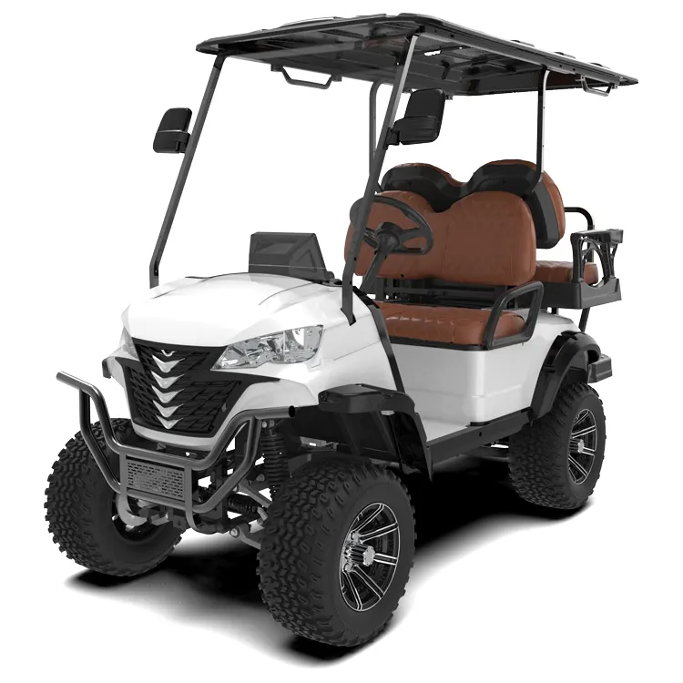 Ingrosso nuovissimo batterie al litio golf cart a lungo raggio 48v 4 ruote elettrico club car golf cart elettrico 4 6 posti
