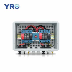 Caja Combinadora Fotovoltaica YRO de CC, 2 Entradas, 2 Salidas, 1000V, con Interruptor de Aislamiento, Caja de Combinación para Gabinete Solar - Product Image 1