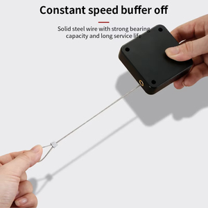 ตัวปิดประตูอัตโนมัติแบบไม่ต้องเจาะ  พร้อมสายดึงปรับได้ สำหรับประตูแบบติดผนัง ชนิดขายึด - Product Image 2