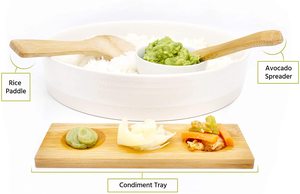 Kit de fabrication de <span class=keywords><strong>Sushi</strong></span> et de <span class=keywords><strong>Maki</strong></span> tapis roulant à <span class=keywords><strong>Sushi</strong></span> moule en bambou et <span class=keywords><strong>plateau</strong></span> à Sauce japonais - Product Image 2
