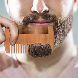 Peigne à cheveux en bois de poirier naturel pour usage domestique, peigne à barbe en bois et peigne à poux - Product Image 5