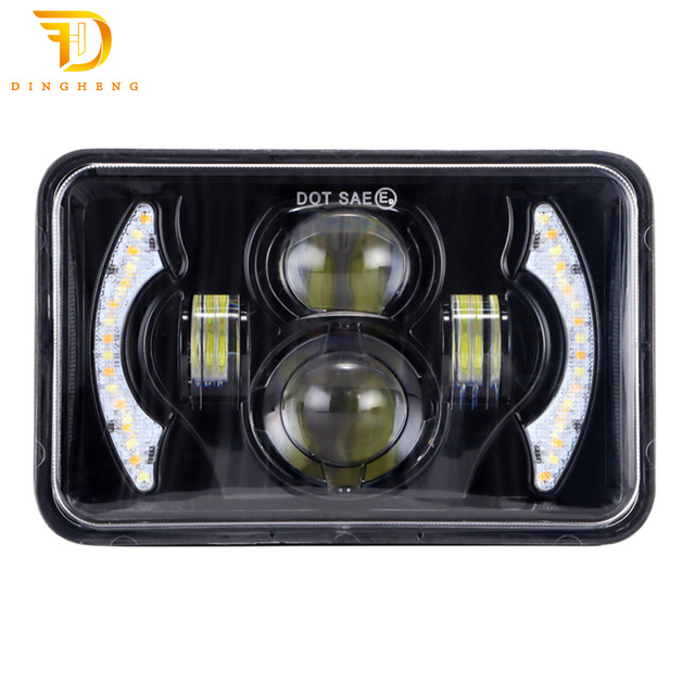 New Hot Selling Products IP67 6000K 4x6 Inch Headlight Car Led Headlight Angel Eye Projector Headlights