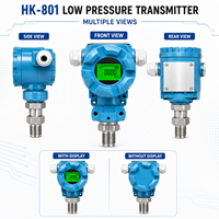 Transmetteur de Pression HK-801 4-20mA avec Affichage LED LCD IP65, Capteur Industriel OEM ODM pour la Surveillance des Liquides, Huiles Hydrauliques et Gaz