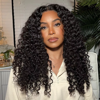 Vente en gros cheveux indiens bruts perruques courtes Bob perruques cheveux humains crépus bouclés dentelle avant perruques HD dentelle frontale perruques cheveux humains pour les femmes noires