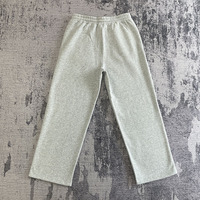 Pantalon de survêtement décontracté gris personnalisé pour homme, 100 % coton, coupe normale, avec cordon de serrage, vente en gros, modèle MP1314