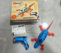 Gecko télécommandé qui grimpe aux murs, jouet infrarouge qui suit la lumière, avec rotation à 360 degrés et mouvements flexibles