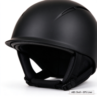 Casque d'équitation léger noir en ABS et EPS, texture sable, pour adultes, 49-60 cm, vente en gros, fabrication OEM