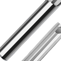 Jinchuan 3 4 6mm Pisau Grafir Tungsten Carbide Dua Sisi Alur Lurus untuk Mesin Komputer, Pemotong Kayu MDF, Router OEM