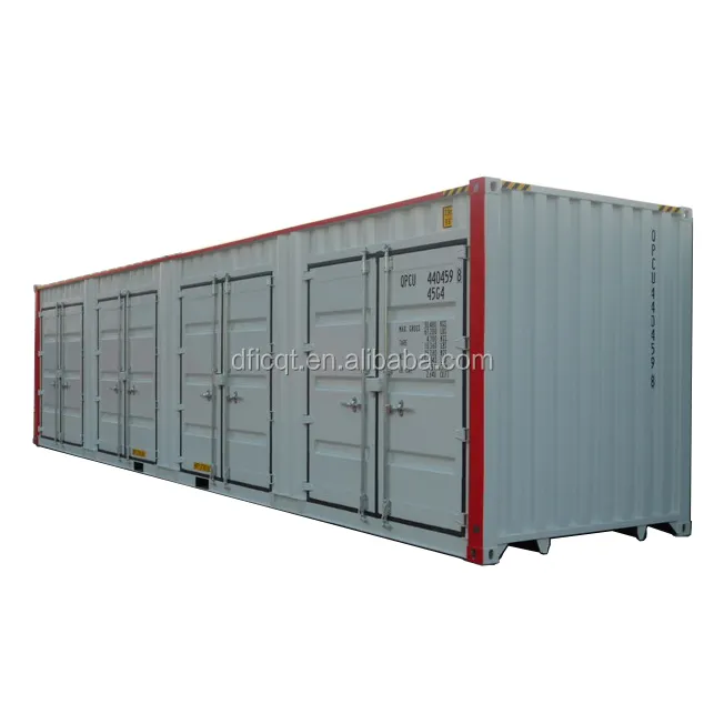 Low Cost 40 Hc Storage Shipping One Side Open Multi-Door With Partition Container