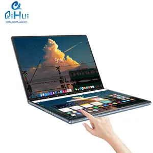 Notebook Laptop 13.5 Inch Touchscreen Dual Screen Laptop Ddr5 16G Notebook Pc Win10 Oem