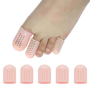 מפריד סיליקון שקוף שקוף במיוחד הסיטונאי של כובע כף הרגל נושם עבור טיפול יעיל ברגל - Product Image 3