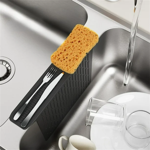 Non-Slip Silicone <b>Sink</b> <b>Mat</b> Kitchen <b>Sink</b> Saddle <b>Mat</b> Stain Resistant <b>Protector</b> Divider Pad for Glassware Dishes - Product Image 4