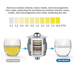 Filtros De Agua Para Duchas 15 20 Giai Đoạn Sản Lượng Cao Kdf Ionic Tắm Sạch Lọc Nước Để Loại Bỏ Clo Fluor Kim Loại Nặng - Product Image 5