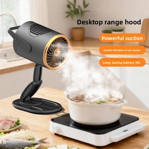 Hotte de cuisine de table portable, purificateur d'air, forte aspiration, pour cuisine, hot pot, barbecue, camping, mini hotte aspirante intelligente USB - Product Image 5